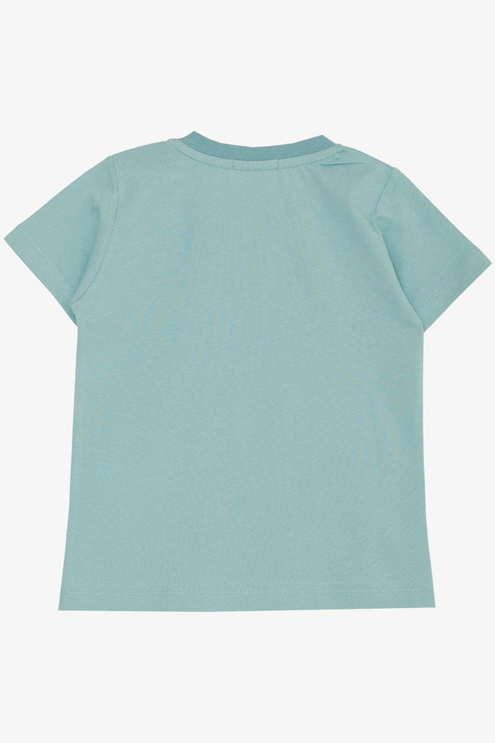 BRE Breeze Boys' T-Shirt Strong Dinosaur Printed 1.5-5 Years, Aqua Green - Colombes