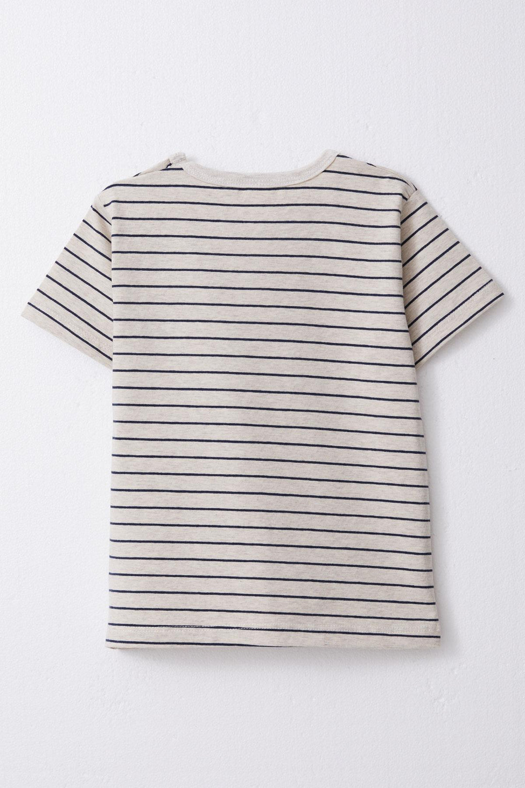 BRE Breeze Boy's T-shirt Striped 1-4 Years, Beige Melange - Don Benito