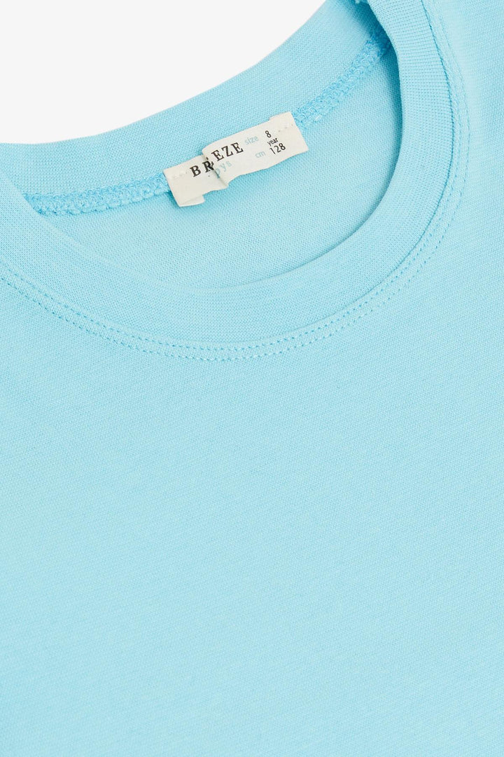 BRE Breeze Boys' Long Sleeve T-Shirt Basic 4-8 Years, Turquoise - Villejuif