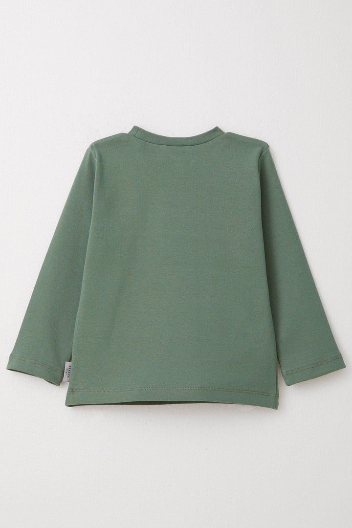 Bre Breeze Boys 'Длинное рукавовое футболку Basic 1-4 года, Mint Green-Azusa