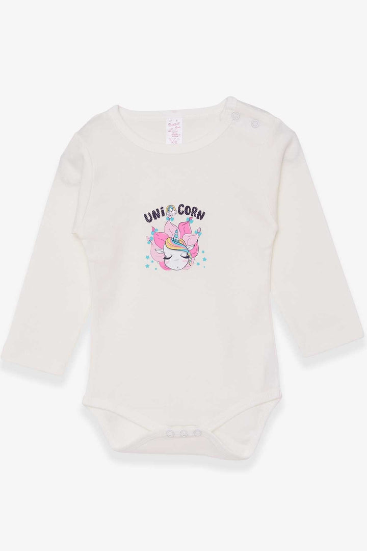 BRE Breeze Baby Girl Snap Bodysuit مطبوعة يونيكورن 9 أشهر - 3 سنوات، إكرو - Eschweiler