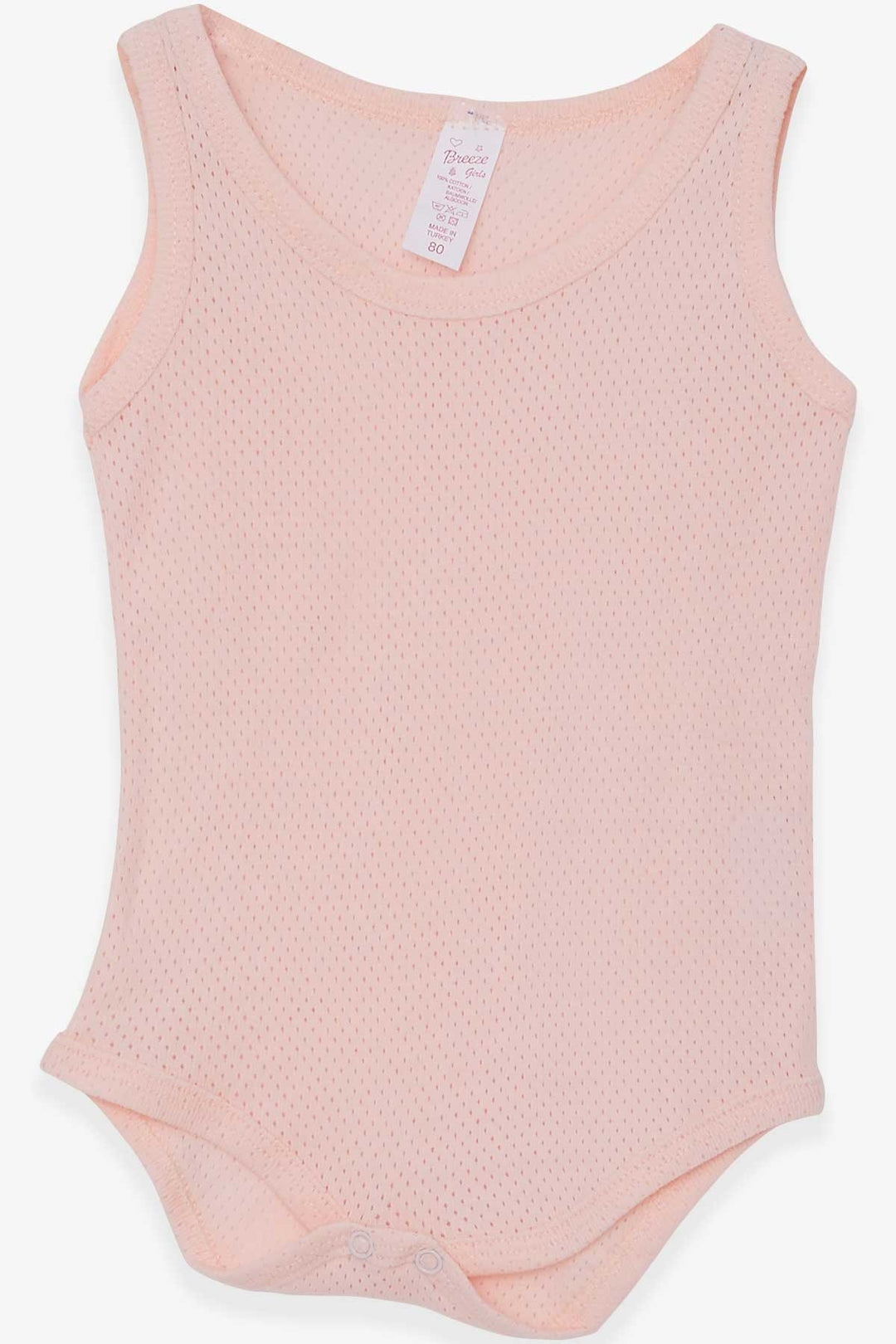 BRE Breeze Baby Girl Snap Bodysuit Jacquard 9 Months-3 Years, Salmon - Beloit