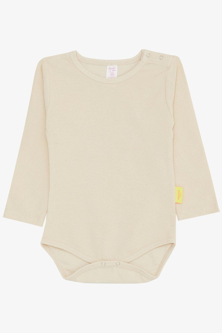 BRE Breeze Baby Girl Snap Fastener Bodysuit Basic 9 أشهر - 3 سنوات، كريمي - Ágioi Anárgyroi