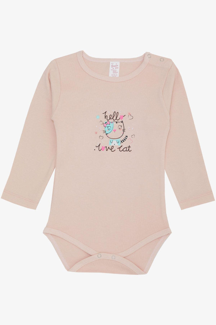 BRE Breeze Baby Girl Snap Bodysuit Pirate Kitty مطبوعة 9 أشهر - 3 سنوات، مسحوق - فانكوفر