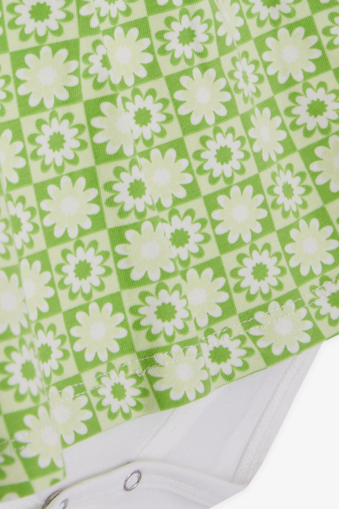 BRE Breeze Baby Girl Dress with Floral Patterned Bow 9 Months-3 Years, Pistachio Green - Walsall