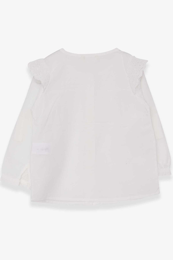 BRE Breeze Baby Girl Shirt with Shoulder Buttons 9 Months-3 Years, Ecru - San Felíu de Llobregat