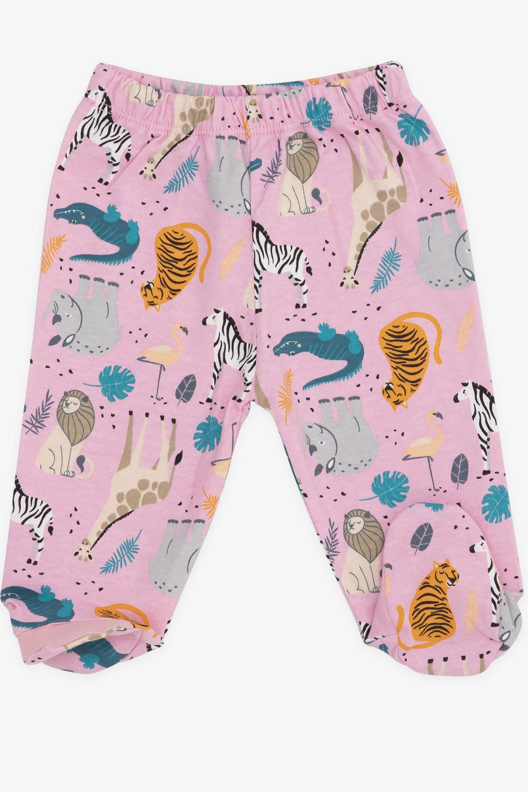 BRE Breeze Baby Girl Hospital Outfit 3-Piece Animal Kingdom Patterned 0-3 Months-4 Months, Pink - Nezahualcóyotl