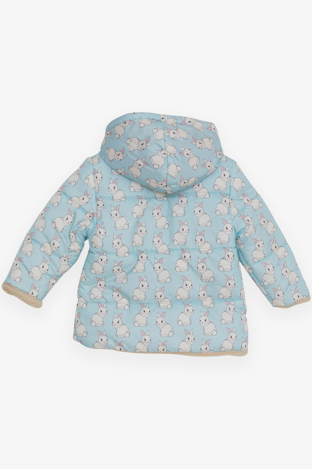 BRE Park Attendant Girl Baby Coat with Bunny Pattern 6 Months-2 Years, Baby Blue - La Quinta