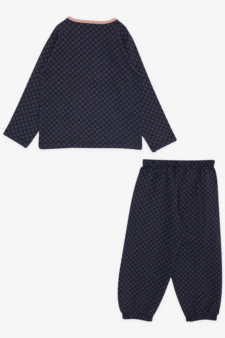 BRE Breeze Girl Baby Pajama Set Patterned 9 Months-3 Years, Navy Blue - Sunderland