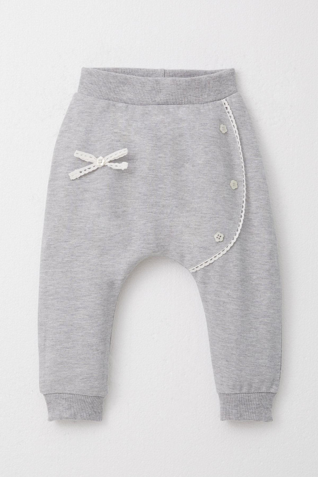 BRE Breeze Baby Girl Sweatpants Type Tracksuit with Kitty Embroidery 6 Months-2 Years, Pink - Newark