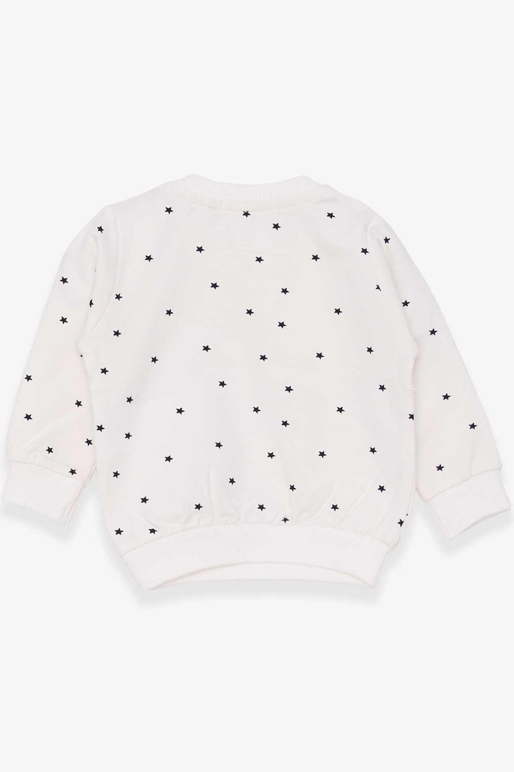 Bre Breeze Girl Baby Sweatshirt Happy Kittens 4 mois.5 ans, Ecru - Markham