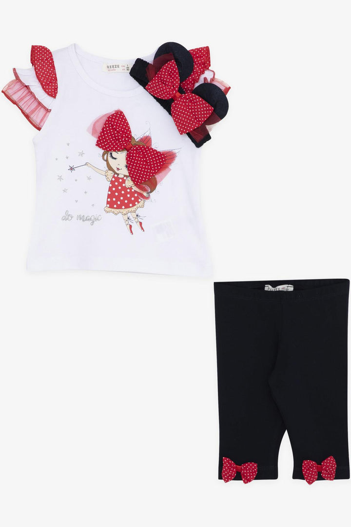 Bre Breeze Girl Baby Leggings Set Girl Printed Bandana 6 месяцев -2 года, белый - Scunthorpe