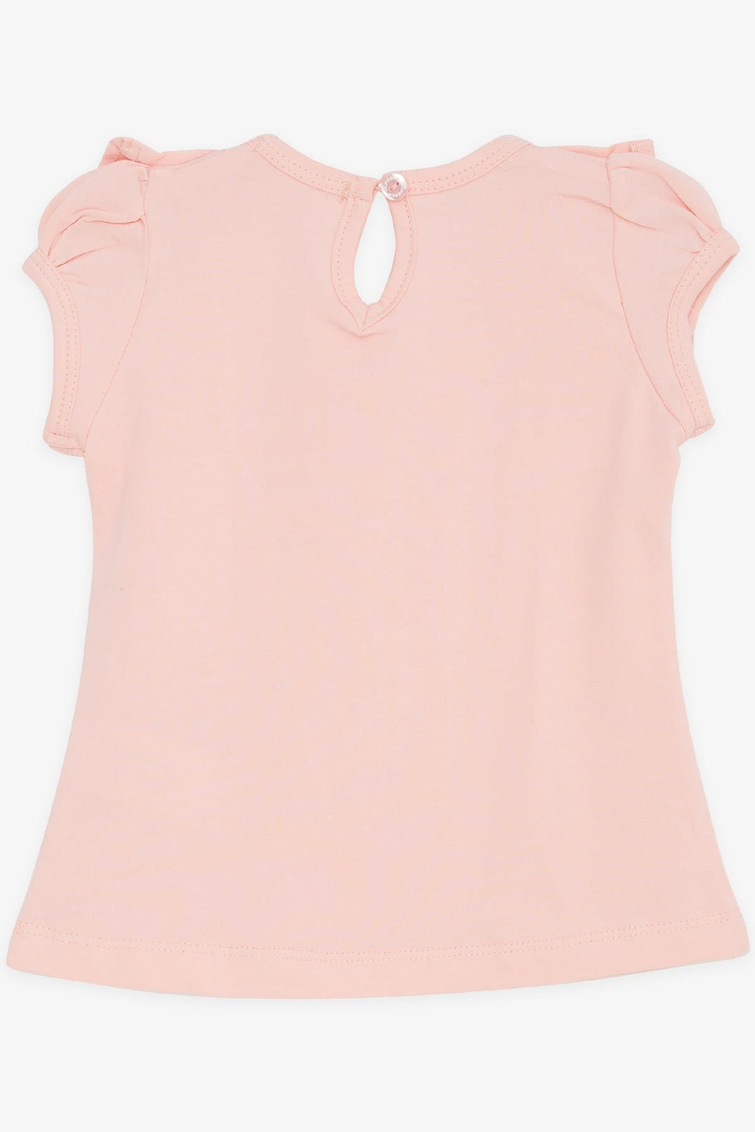 BRE Breeze Baby Girl T-Shirt with Ruffled Embroidery Lace 6 Months-2 Years, Salmon - Vallejo