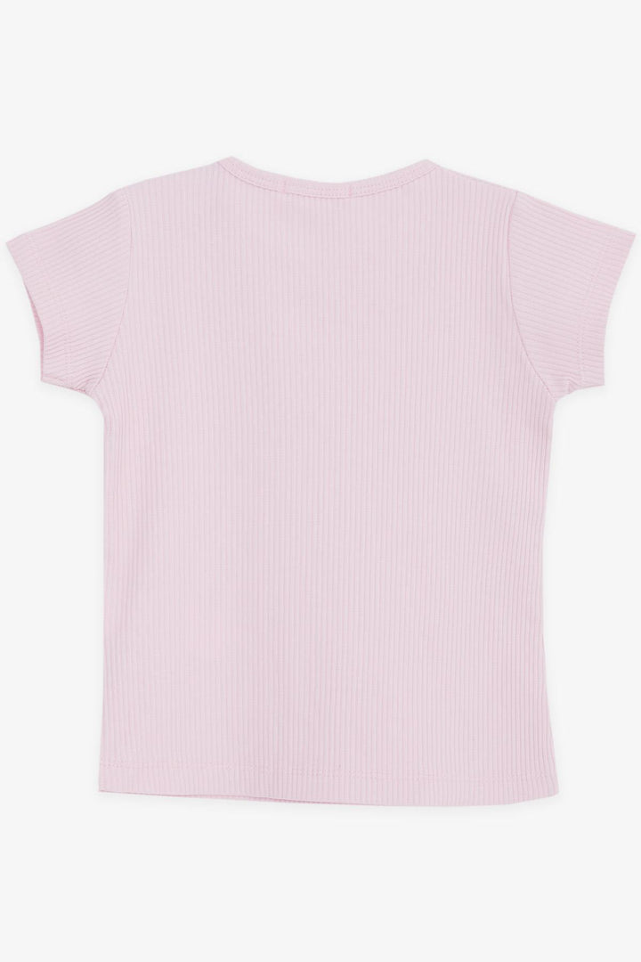 BRE Breeze Girl Baby T-shirt with Lace Emblem 9 Months-3 Years, Pink - San Diego