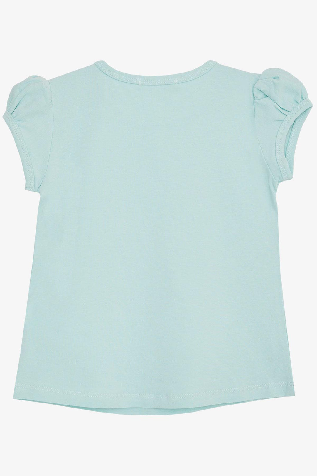 BRE Breeze Girl Baby T-shirt with Butterfly Printed Embroidery 9 Months-3 Years, Aqua Green - Coburg