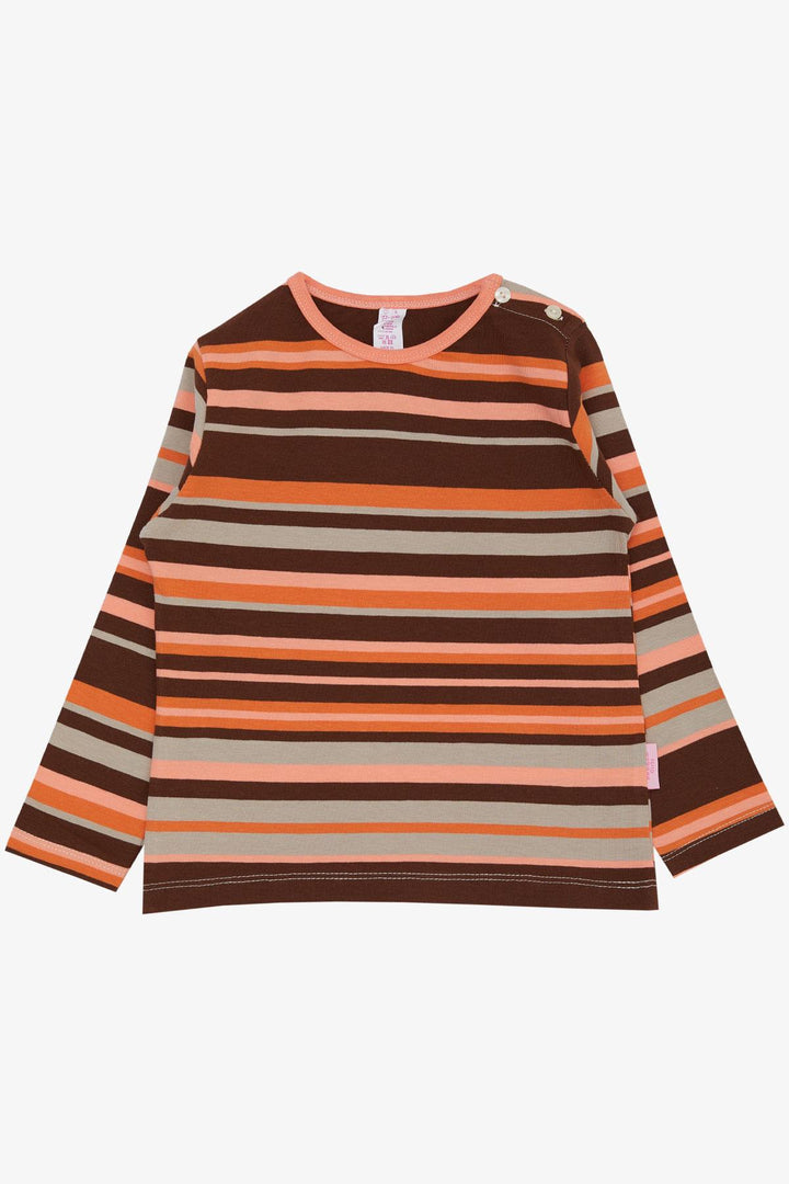 BRE Breeze Baby Girl Long Sleeve Striped T-Shirt Patch 9 Months-3 Years, Mixed Color - Christchurch