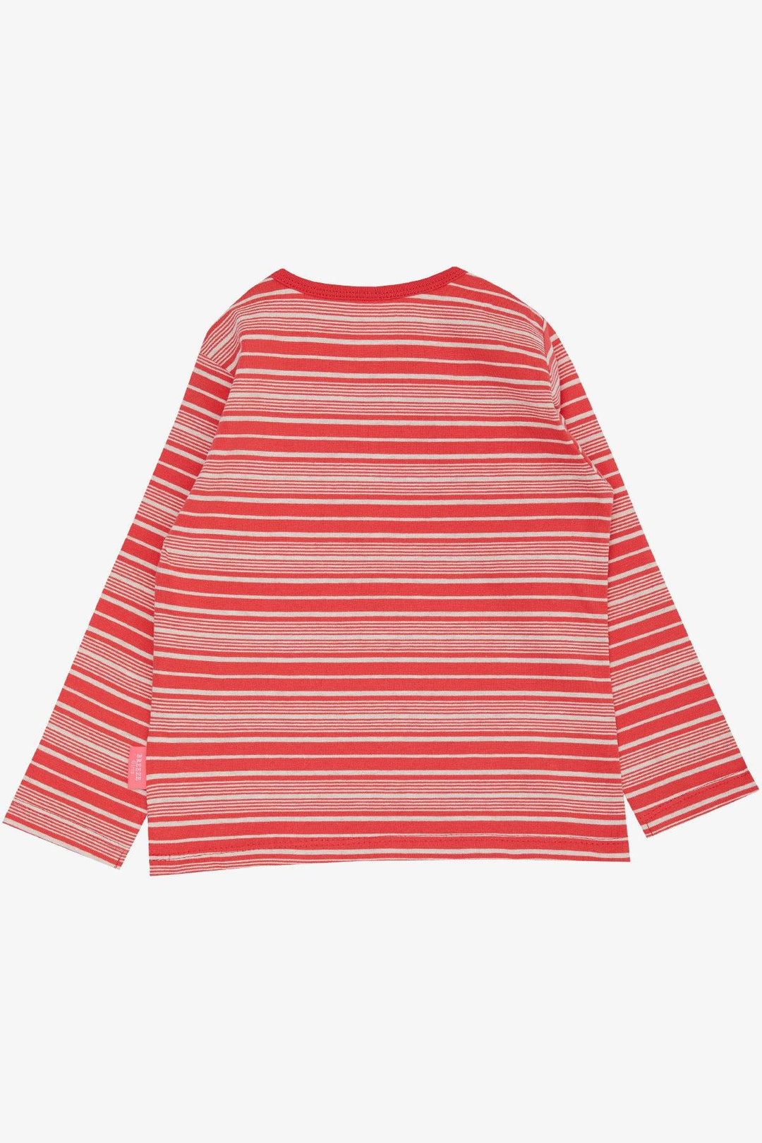 BRE Breeze Baby Girl Long Sleeve Striped T-Shirt Patched 9 Months-3 Years, Pomegranate - Naperville