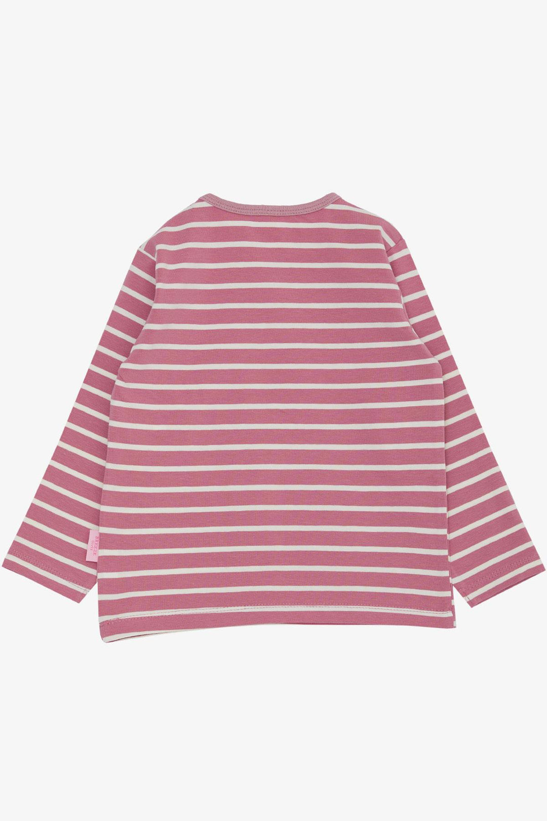 BRE Breeze Baby Girl Long Sleeve T-Shirt Striped Patch 9 Months-3 Years, Pink - Hagerstown