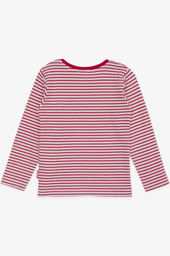 BRE Breeze Baby Girl Long Sleeve Striped T-Shirt 9 Months-3 Years, Fuchsia - Benalmádena