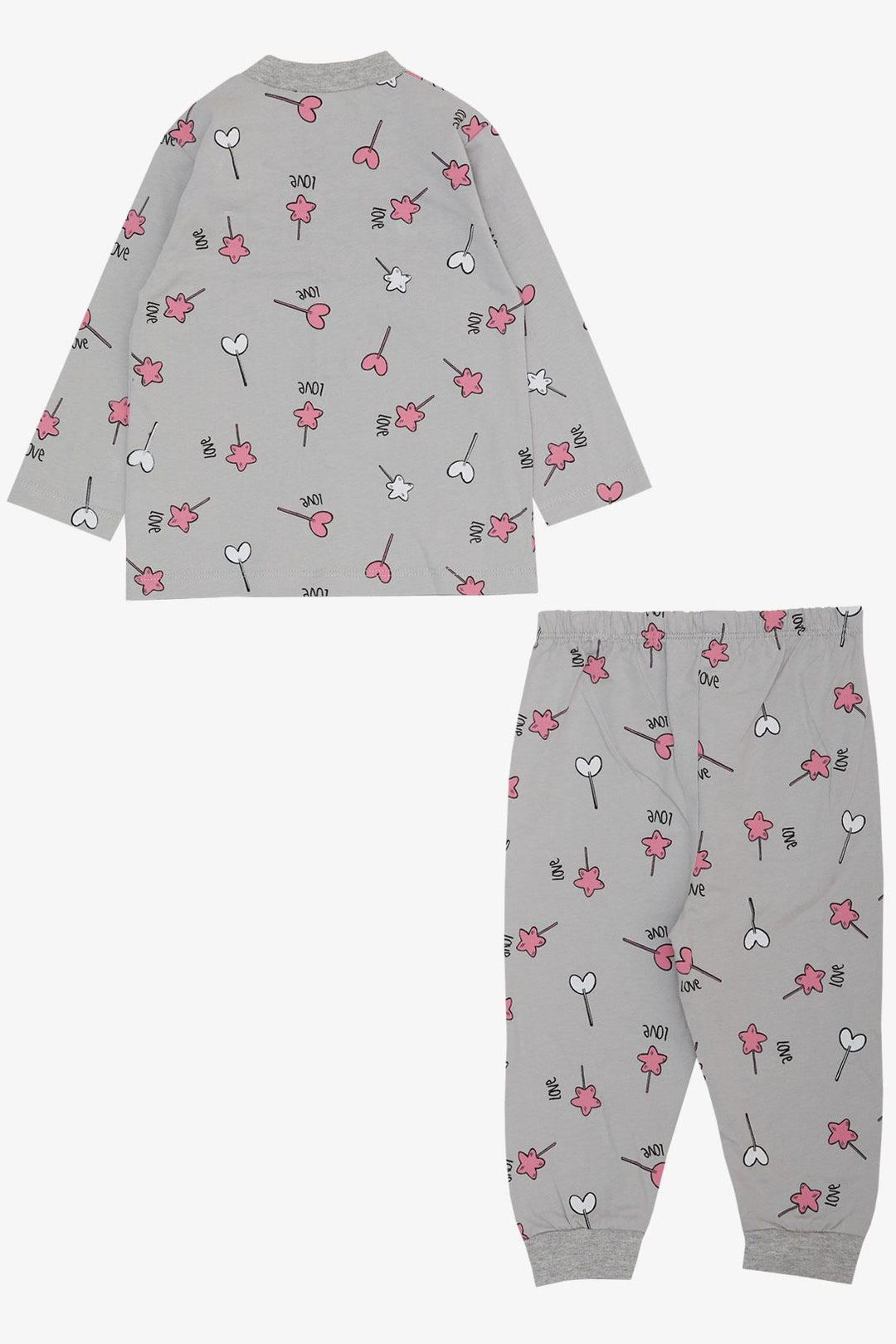 BRE Breeze Baby Girl Bodysuit 3-Piece Set Love Themed Star Patterned 4 Months Year, Gray - Waterlooville