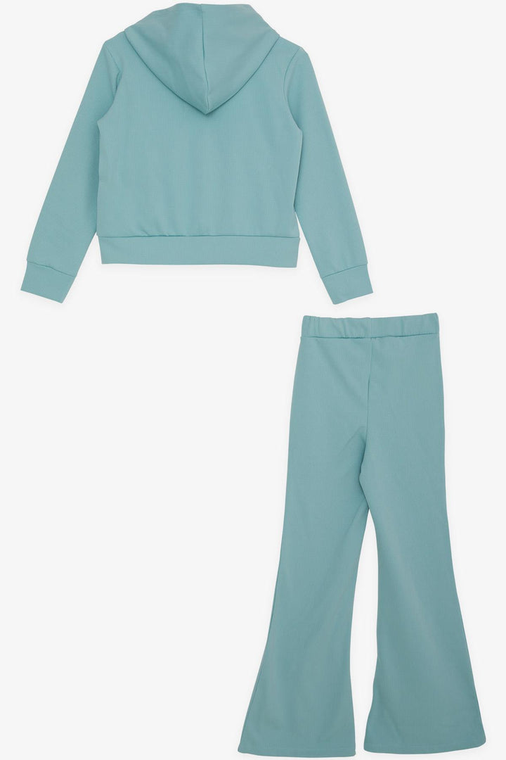 BRE Breeze Girl Child 3-Piece Legging Set with Ribbed Zipper Printed with Summer Print, 94 Years, Aqua Green - Castrop-Rauxel