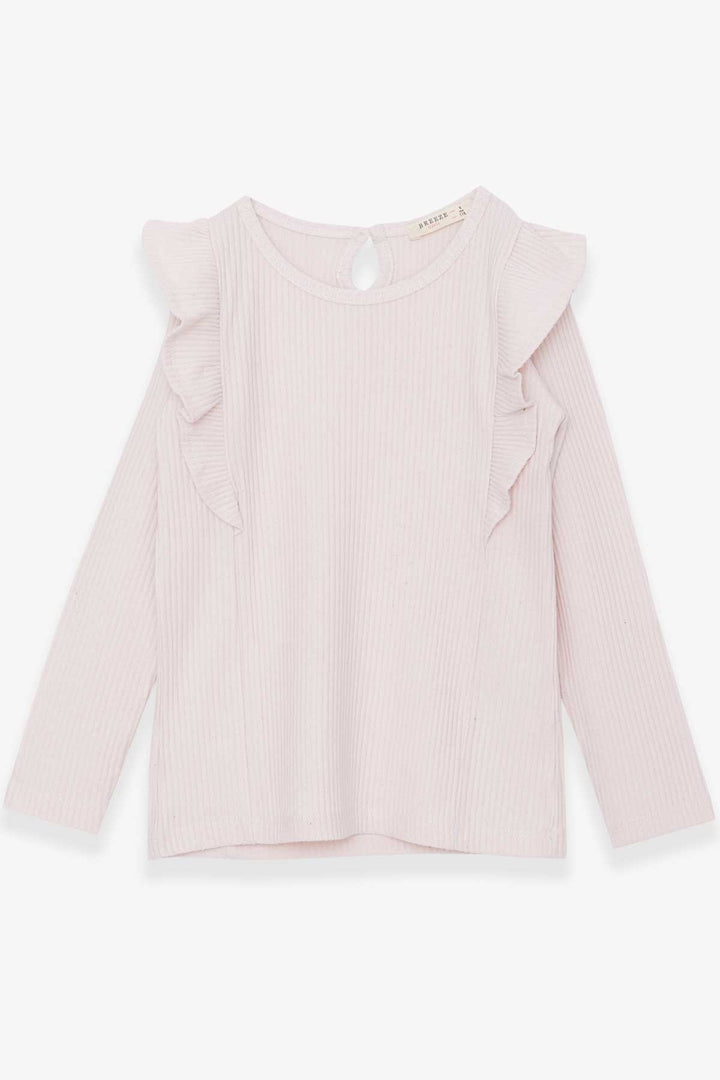 BRE Breeze Girl's Ruffled Blouse 1.5-5 Years, Cream - Coyula