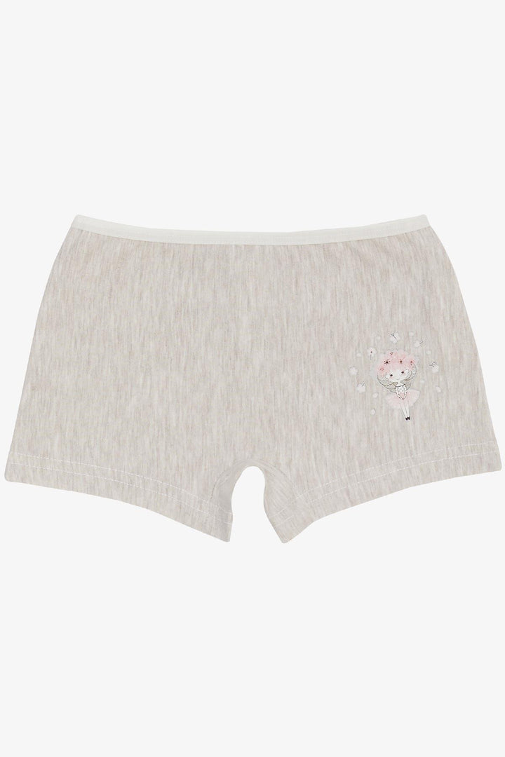 BRE Breeze Girl's Boxer Ballerina Girl Printed 51 Years, Beige Melange - Cranston