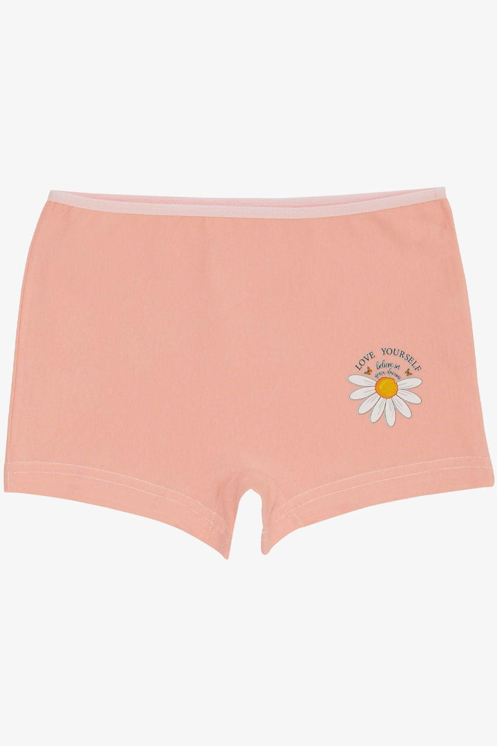 BRE Breeze Girl's Boxer Shorts with Daisy Print, 51 Years, Salmon - Kansas City