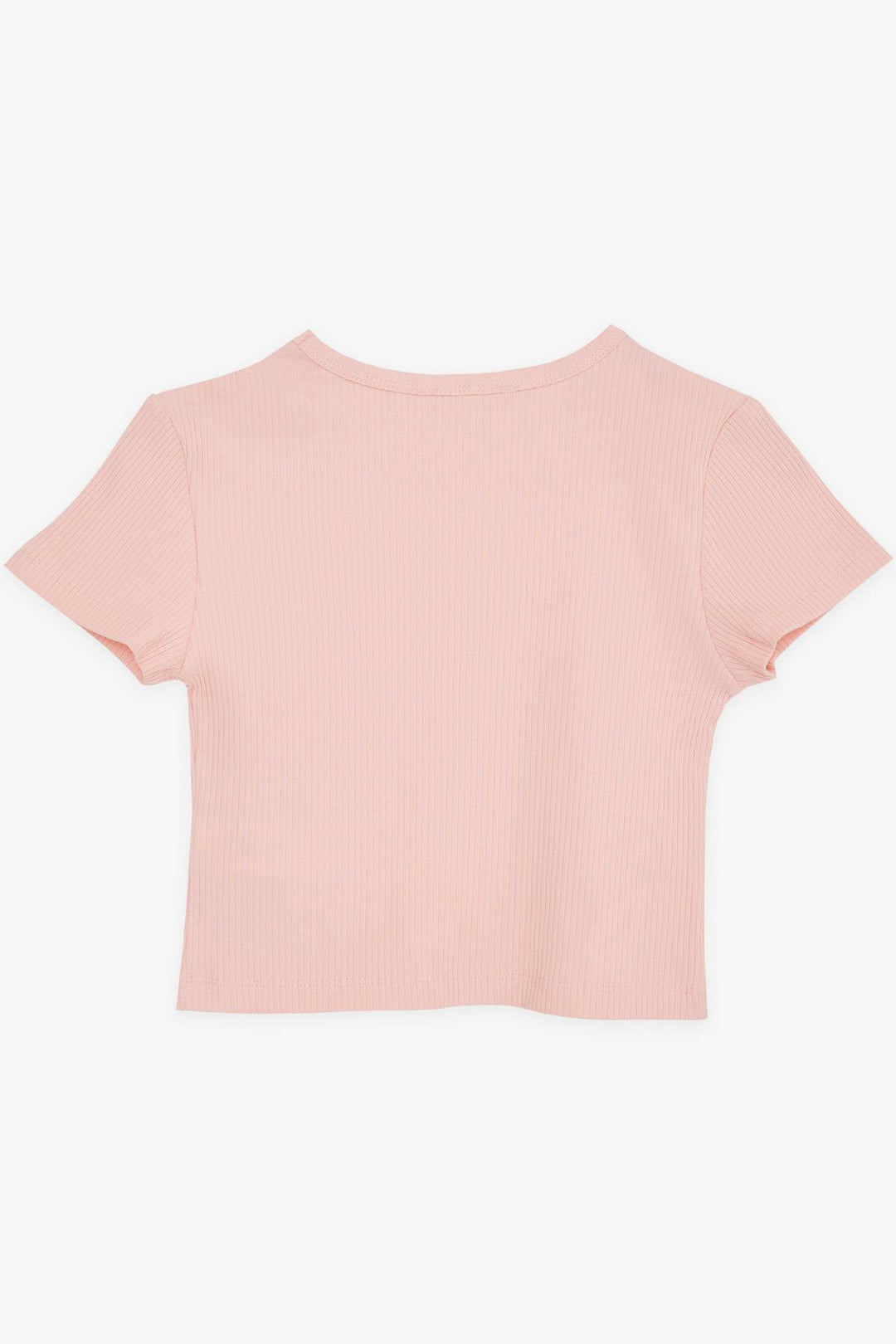 Bree Exe Girl Child Crop Top с открытым плечом, деталь, ребристые 94 года, лосось - Schwabach