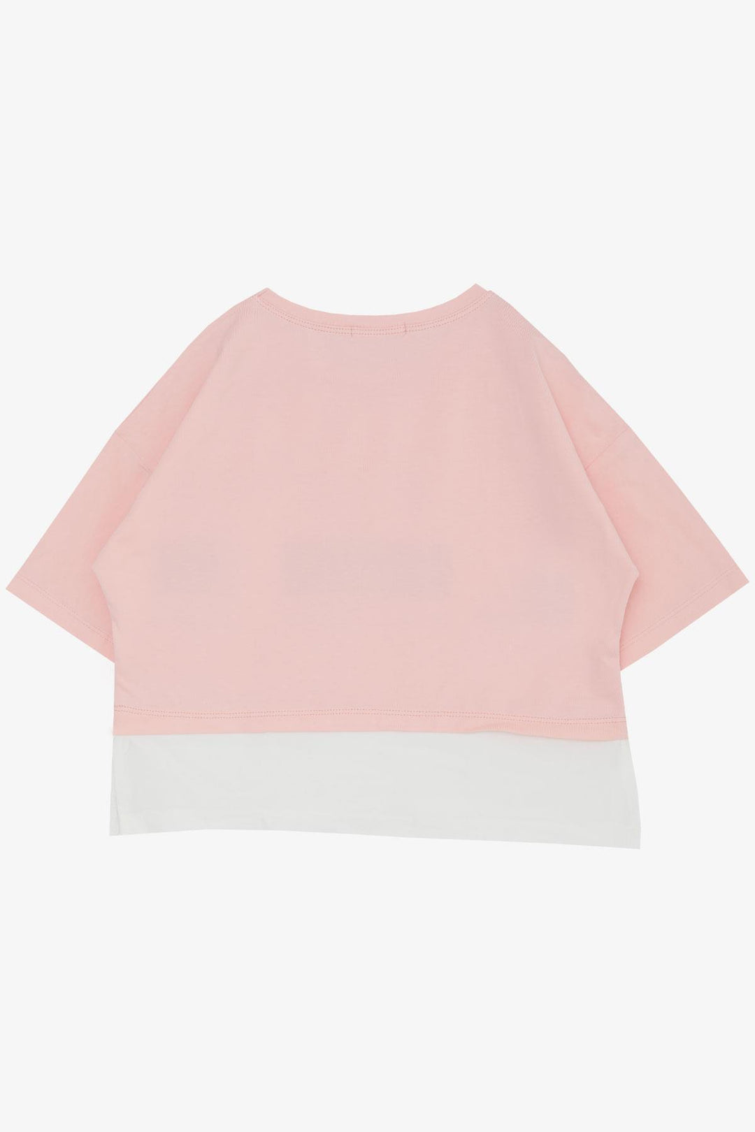 Bre Breeze Girl Child Crop футболка с боковыми прорезями, напечатанными с текстом, 94 года, Pink - Danbury