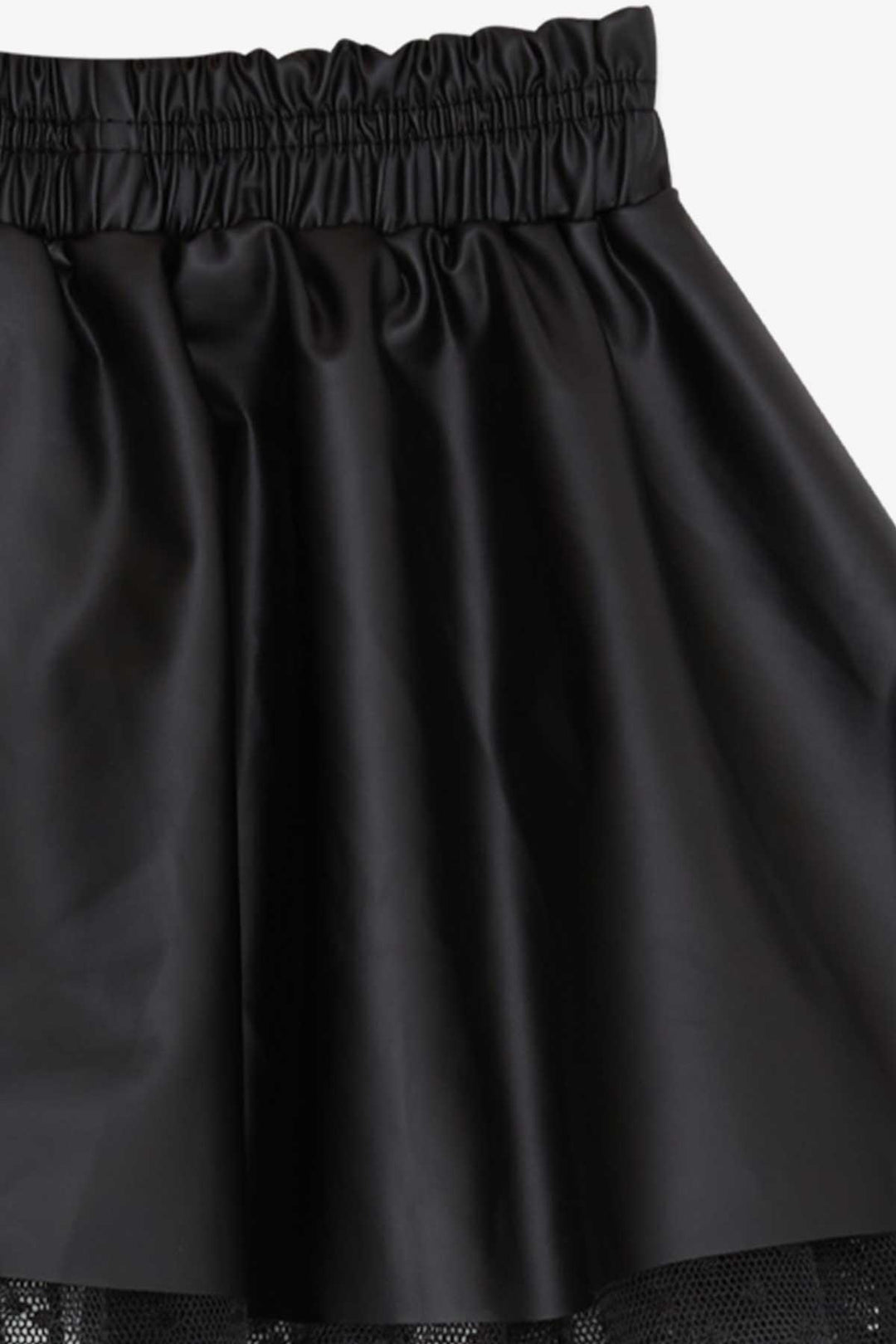 BRE Breeze Girl Child Leather Skirt Tulle 3-7 Years, Black - Marcq-en-Baroeul