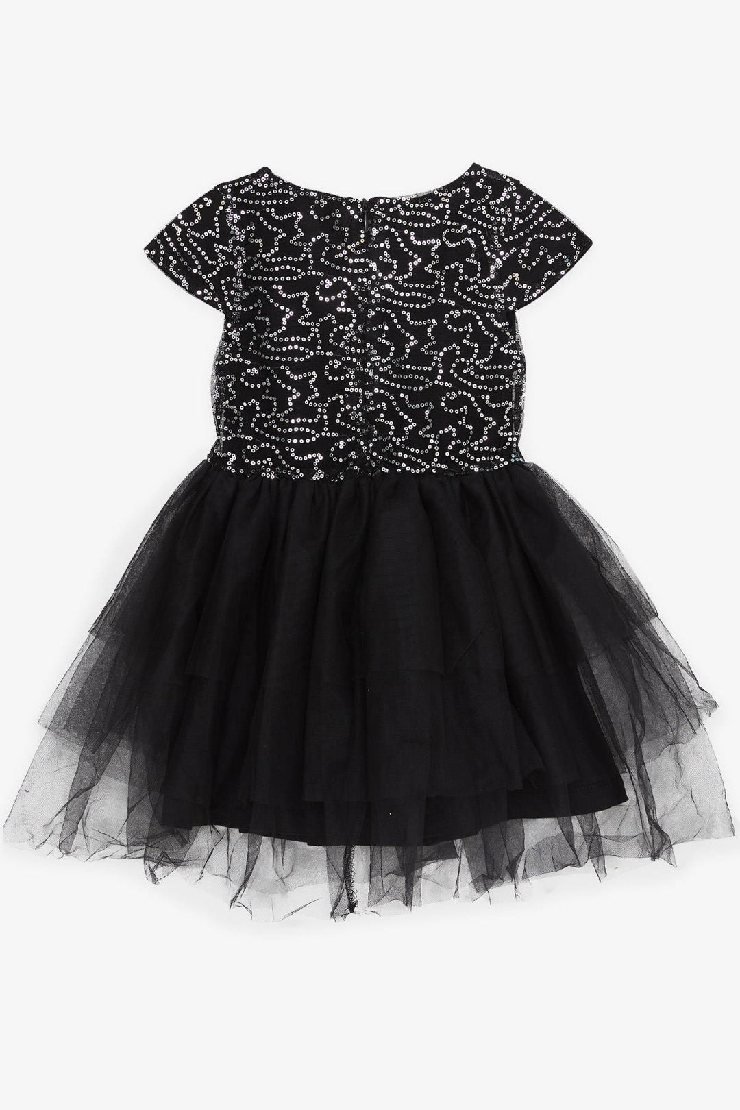 BRE Breeze Girl's Dress with Bow Sequined Tulle 50 Years, Black - Henrietta