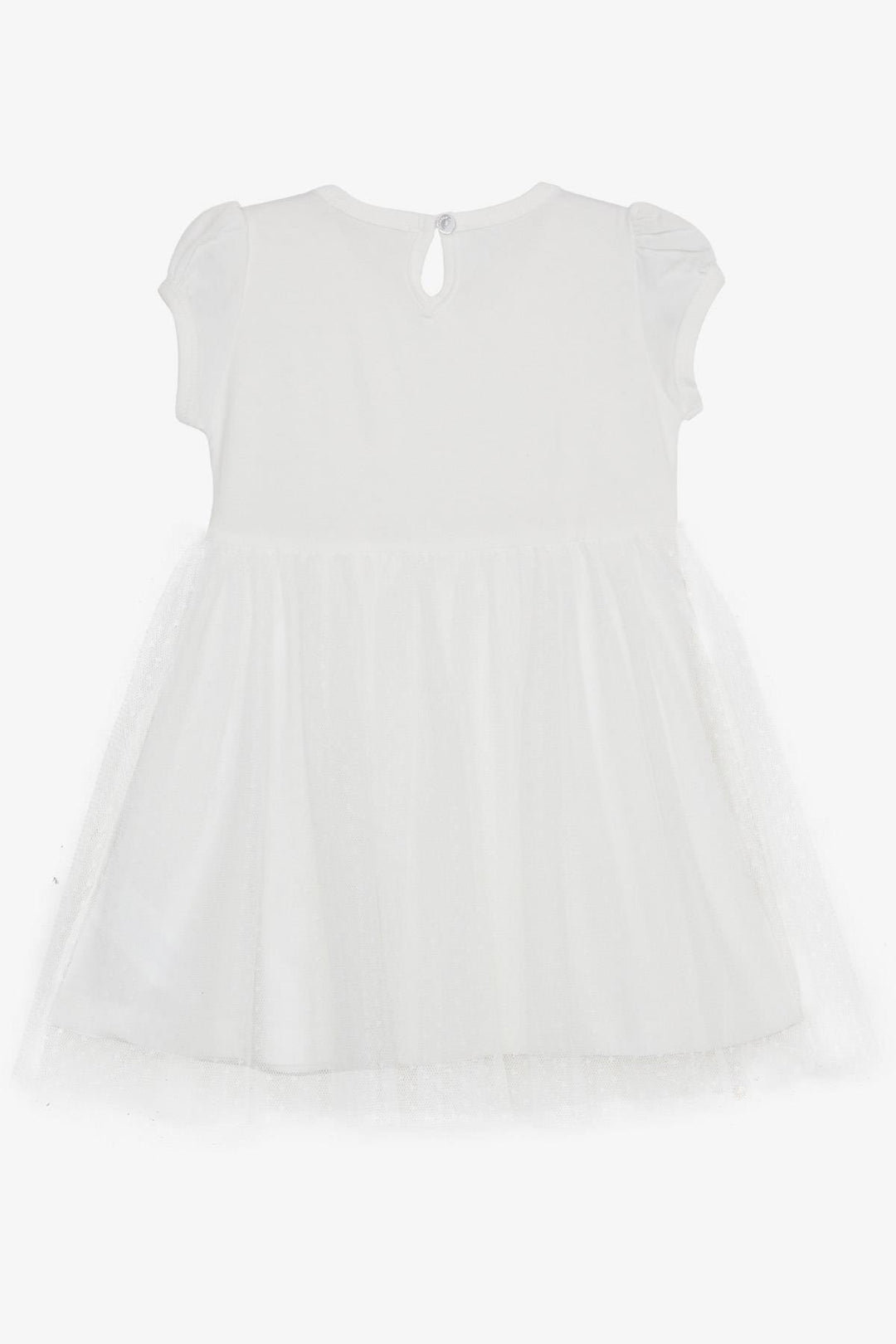 BRE Breeze Girl's Dress with Bow Tulle 3-8 Years, Ecru - Nuremberg