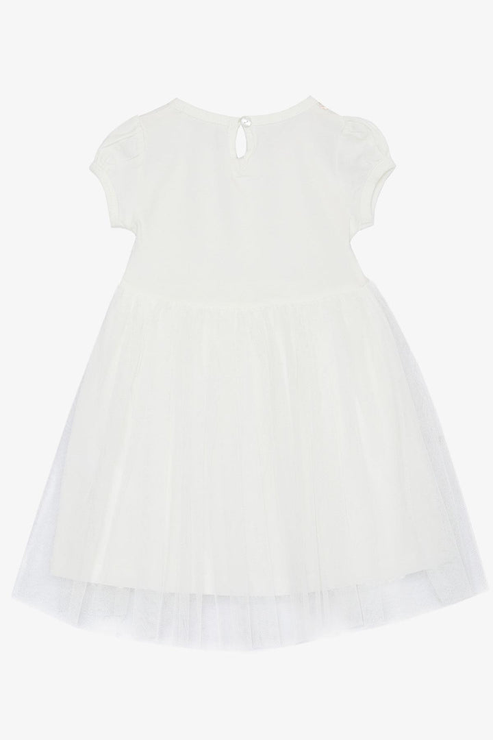 Платье Breeze Girl's с вышивкой с блестками и луком Tulle 1,5-5 лет, Ecru - Торонто