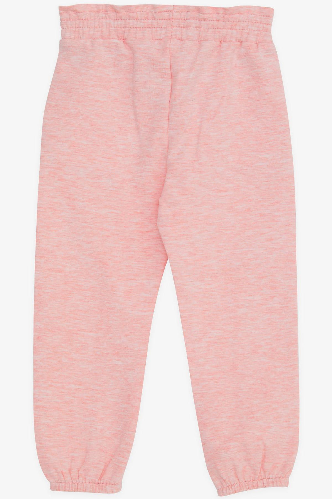 BRE Breeze Girl's Sweatpants with Elastic Waistband and Pockets, 1-4 Years, Salmon Melange - Horlivka