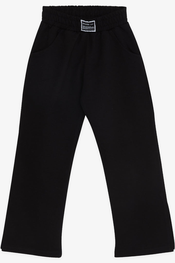 BRE Breeze Girl's Sweatpants with Slits at the Hem, 84 Years, Black - Roermond