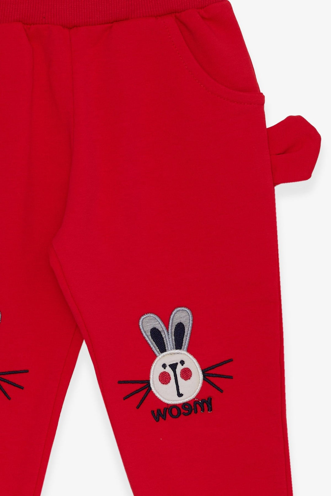 BRE Breeze Girl Child Sweatpants with Bunny Embroidery, 1-4 Years, Dandelion - Casalnuovo di Napoli