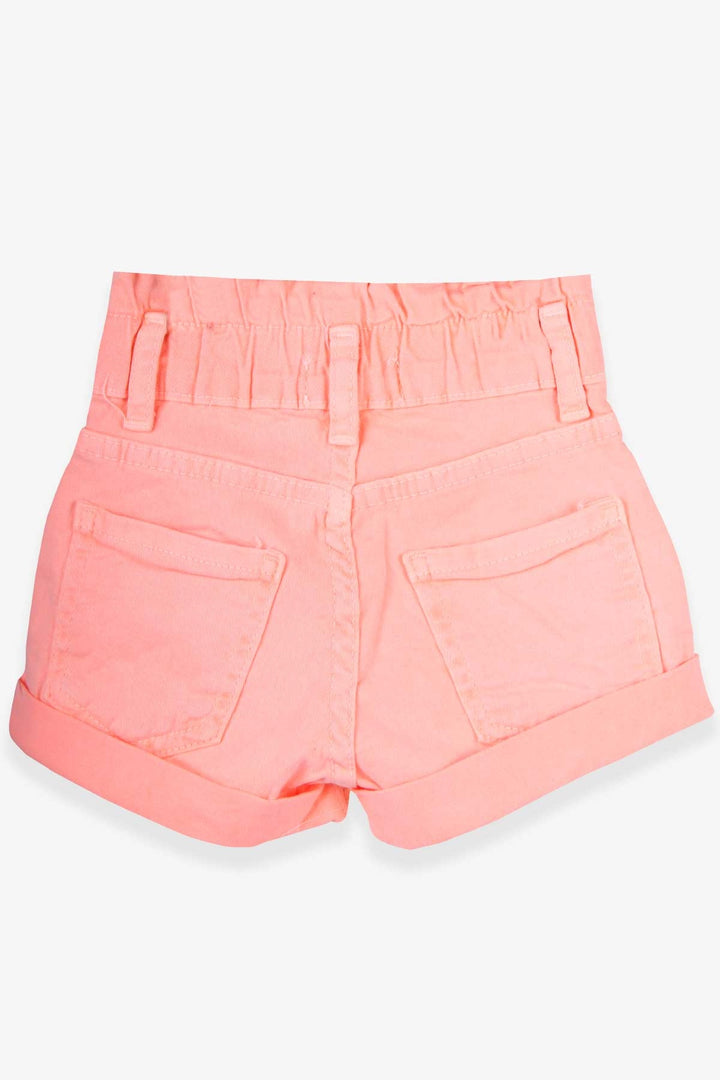 BRE Breeze Girl's Gabardine Shorts with Anklet, 3-8 Years, Neon Orange - Alcantarilla