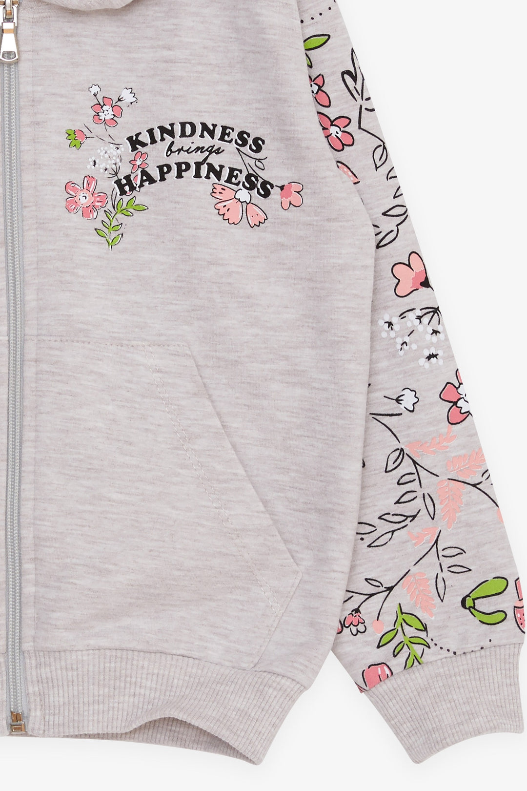 Bree Breeze Girl's Cardigan Flower Printed 1-4 года, бежевый Melange - L'Aquila