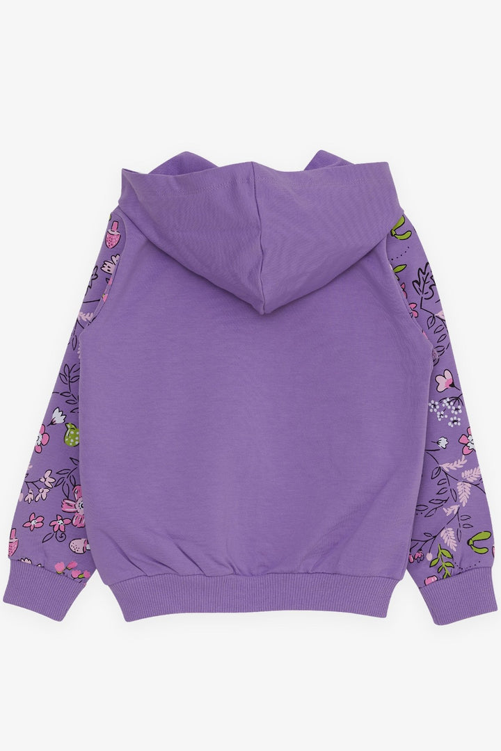 BRE Breeze Girl's Cardigan with Flower Print, 1-4 Years, Lilac - Guadalupe