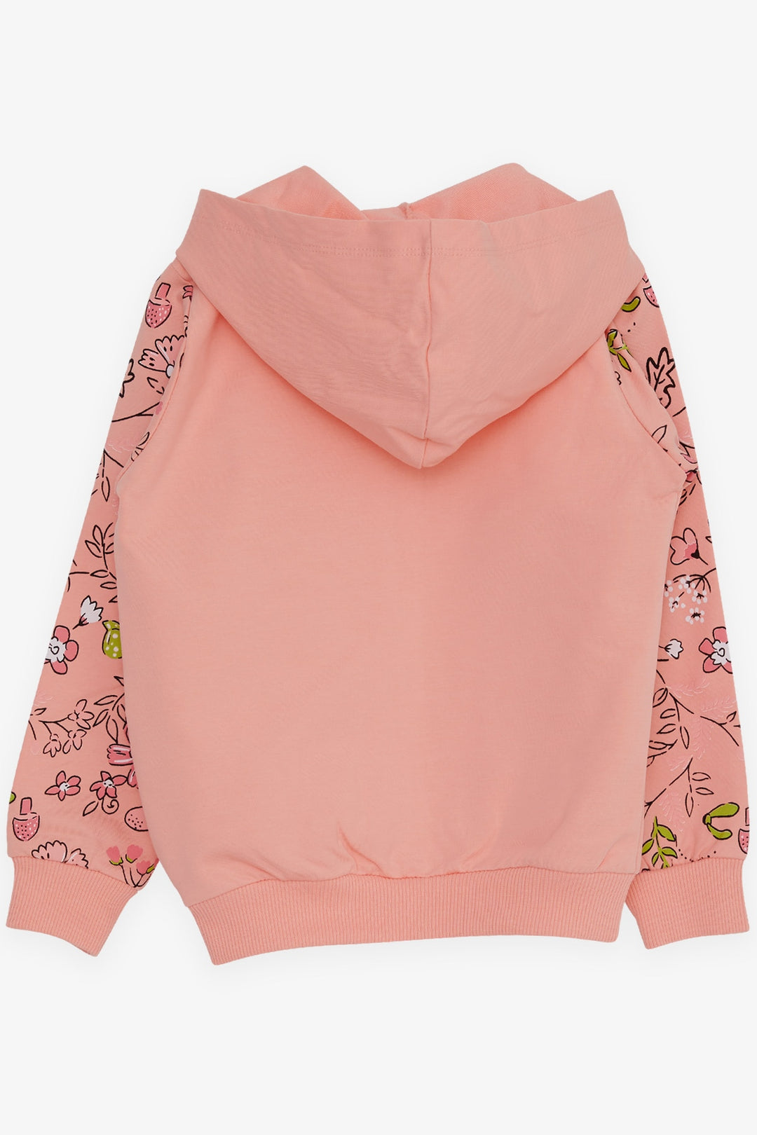 BRE Breeze Girl's Cardigan with Flower Print, 1-4 Years, Salmon - Marina di Carrara