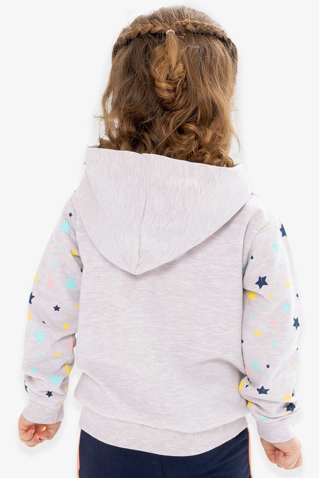 BRE Breeze Girl Child Cardigan Sleeves Patterned Printed 1-4 Years, Beige Melange - Créteil