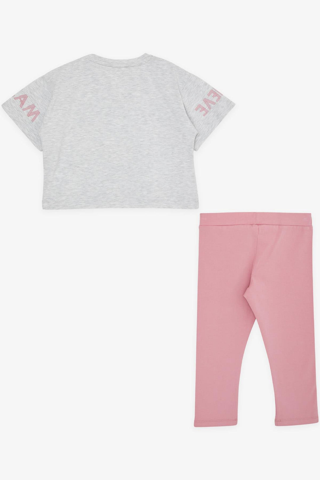 BRE Breeze Girl Child Capri Leggings مجموعة المحاصيل المطبوعة الصيف 82 سنة، مزيج رمادي فاتح - بريمرهافن