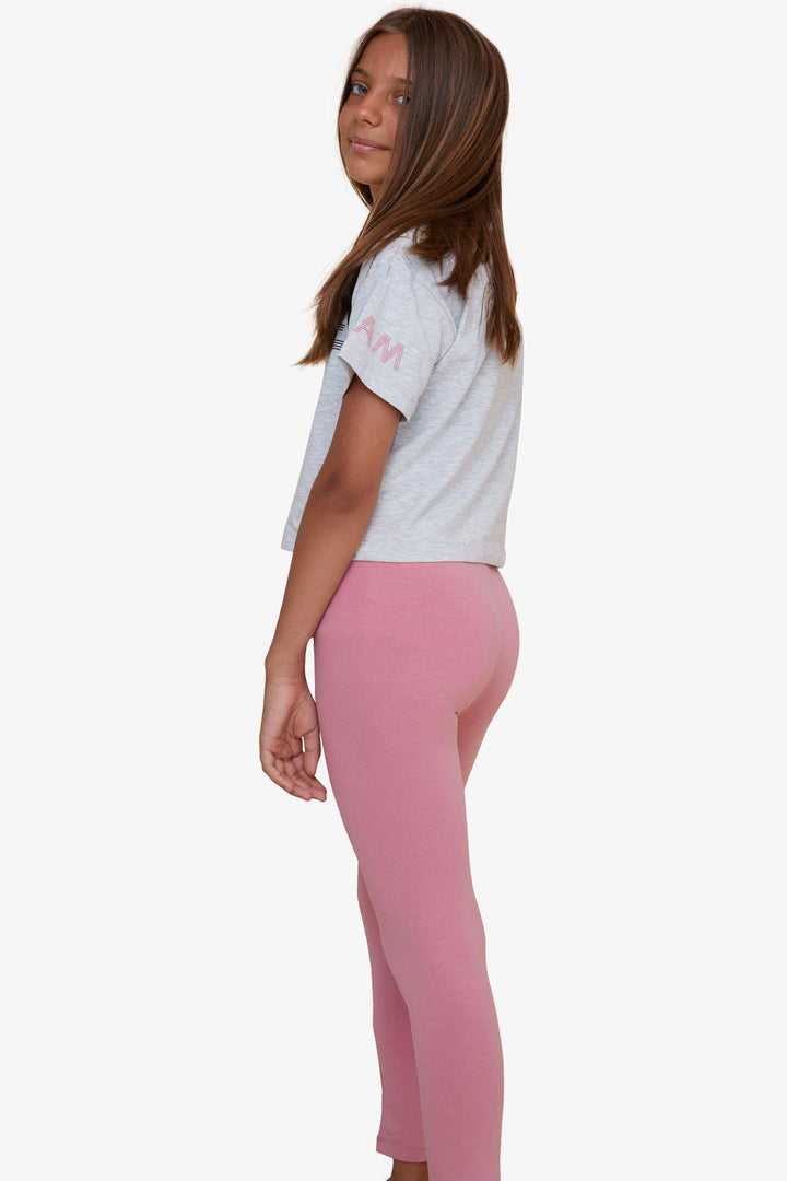 BRE Breeze Girl Child Capri Leggings مجموعة المحاصيل المطبوعة الصيف 82 سنة، مزيج رمادي فاتح - بريمرهافن