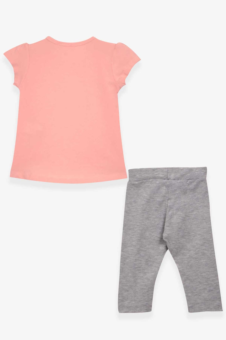 Bree Exe Girl Child Child Capri Leggings, установленные с велосипедной девочкой 1,5-5 лет, лосось-Флоренс-Грахэм