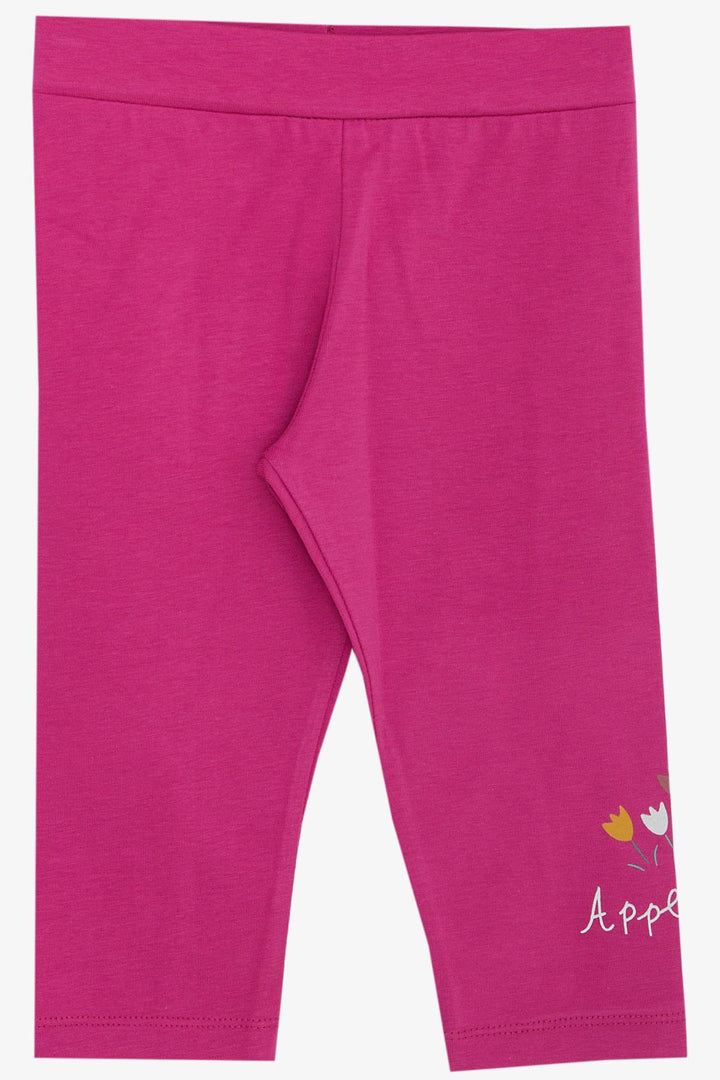 BRE Breeze Girl Child Capri Leggings مجموعة من 2 فتاة مطبوعة 1-4 سنوات، مزيج رمادي فاتح - باتيرنو