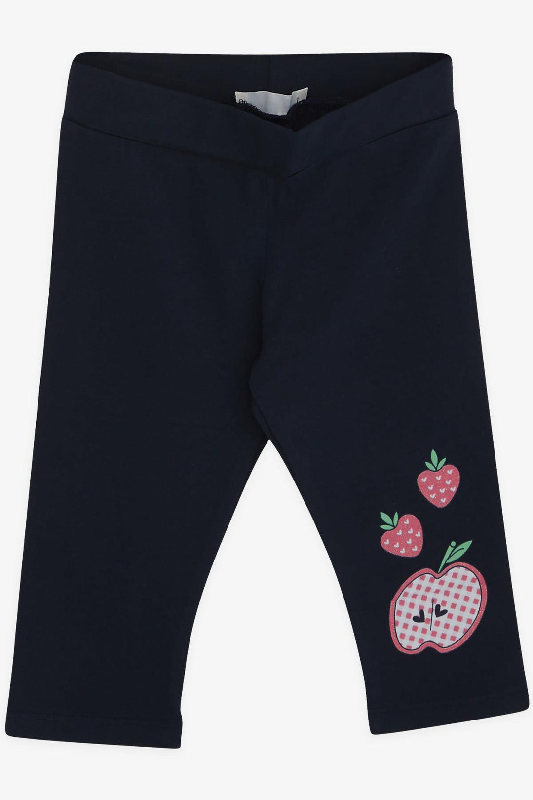 BRE Breeze Girl Child Capri Leggings Set with Apple Pattern, 1-4 Years, Salmon - Grimsby