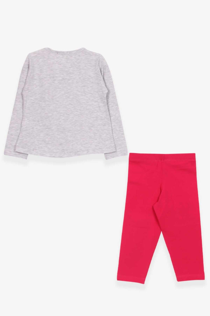 BRE Breeze Girl Child Capri Leggings Set فتاة مطبوعة 1.5-5 سنوات، مزيج رمادي فاتح - Tepeapulco