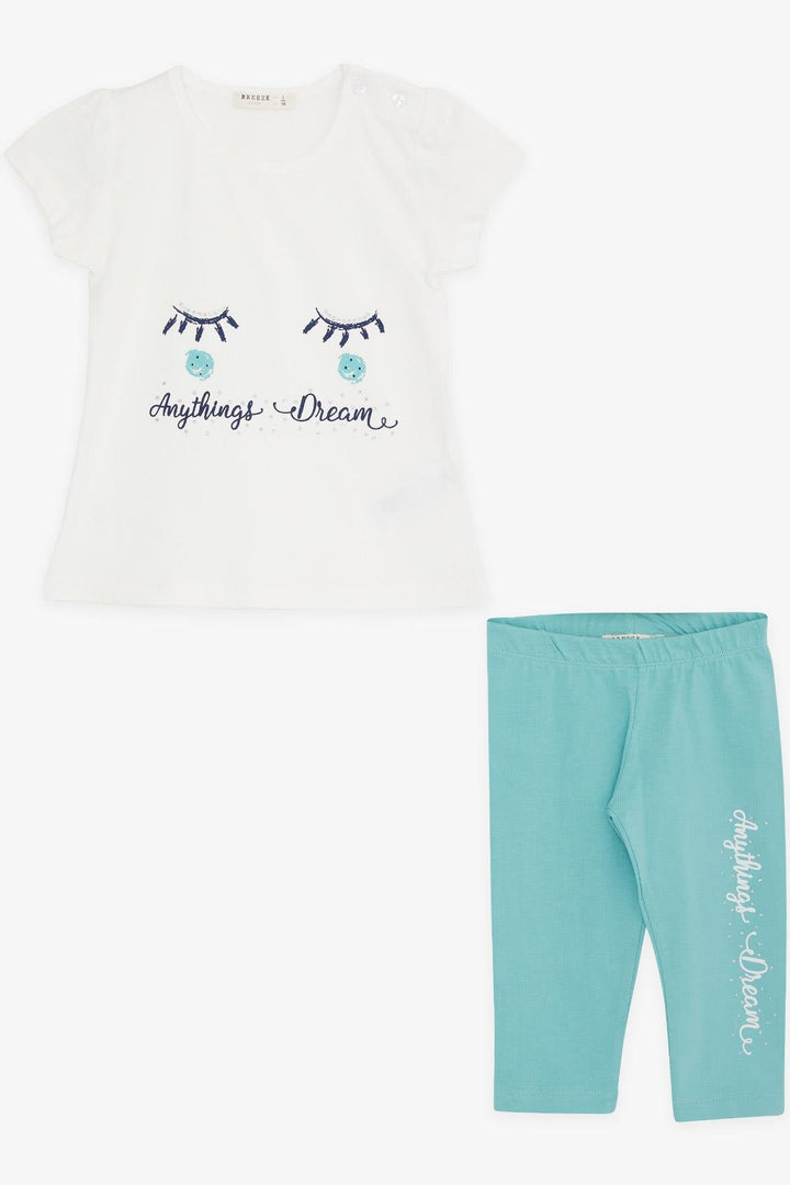 Bree Exe Girl Child Child Capri Leggings Set Dream Themed 1-4 года, Ecru - Kirchheim Unter Teck