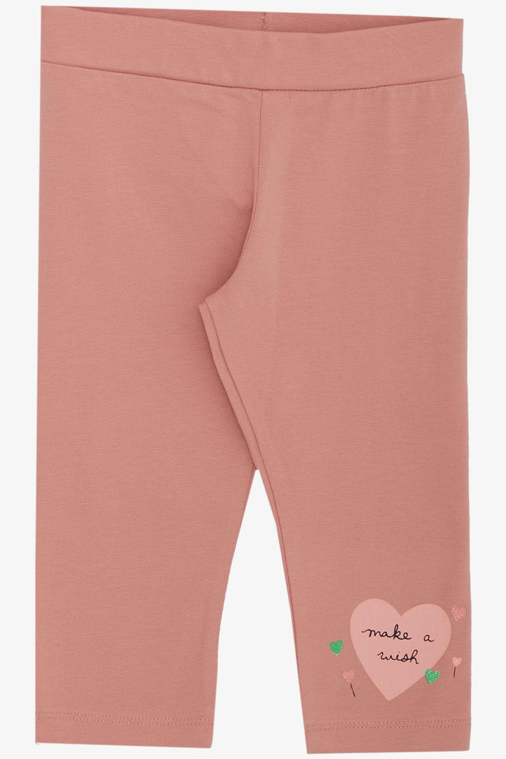 Bre Breeze Girl Child Capri Leggings Set Love Themed Bunny Printed 1,5-5 лет, светло -серый Melange - Milton Keynes